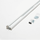 High-Quality Aluminum T-Astragal for Your Double Doors/French Doors for More Door Protection and Security Upgrade, inswing and outswing Double Doors-for Commercial - Residential use (80 inch White)