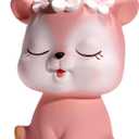 Piggy Bank Girls, Cute Deer Money Bank, Unbreakable Plastic Coin Bank, Pink Piggy Banks Saving Money Box Home Room Decoration Birthday for Kids Adults