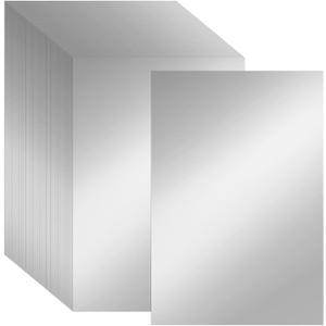 90 Sheets Silver Shimmer Pearlescent Cardstock 5" x 7"Thick Glitter Metallic Printer Paper, 230gsm/85lb Double-Sided for Invitations, Card Making, DIY Craft, Certificates, Weddings (Silver)