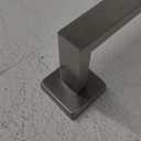 Aesthetic Bathroom Towel Bar for Wall Mount Space Saving and Easy to Install 19" Towel Holder Rack - Stylish Minimal Rod to Enhance Your Modern/Farmhouse Bathroom Decor - Silver