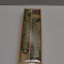 Creative Co-Op Golden-Tipped Elegance Tree Shaped Taper Candles, Evergreen, Set of 2 (10")