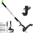 ORIENTOOLS Weed Puller, Stand Up Weed Puller, 32 to 41 inch Long Handle, Upgrade Detachable Telescopic Handle Garden Weeding Tool with 4 Claws for Labor Saving Dandelions Remover Tool