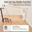 Potaroma Smart Sensor Cat Laser Toys Interactive, Motion Activated Truly Random Trjajectory, Clamp Design, Automatic Chargeable Kitten Toy Indoor Exercise, Cream White