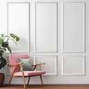 Wall Molding Kit, 3D Premade Accent Molding Wainscoting Panel for Interior Wall Moulding Decor, Ready to Assemble Wainscoting Accent Panel, 3 Set Pre-Cut Peel and Stick Wall Molding Kit (54 X 24 in)