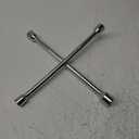 Bates 14 Inch 4 Way Lug Wrench - Black Tire Iron, Car Cross Wrench, 4 Star Lug Wrench