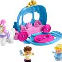 Fisher-Price Little People Toddler Toy Disney Princess Cinderellas Dancing Carriage Playset with Figures for Pretend Play Ages 18+ Months