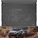 TTX LIGHTING Bronco 4-Door Cargo Liner - Custom Fit Trunk Mats for Ford Bronco 2021-2025 4 Door Cargo Mat All Weather Cargo Tray Black