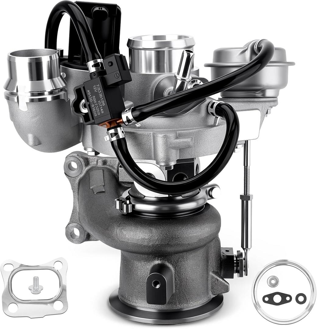 25207489 1.5L Turbocharger Assembly with Actuator & Solenoid Valve Compatible with Chevrolet Malibu L LS LT RS 1.5L L4 2016-2023, Turbo charger Replace # 12669064, 12687043, 12687057, 25203932