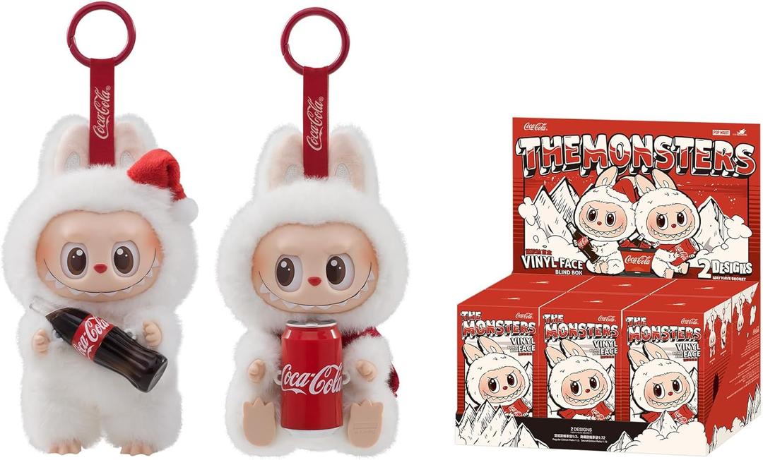 POP MART The Monsters COCA-COLA Series-Vinyl Face Blind Box, 6PCs Blind Box Figures, Random Design Action Figures Collectible Toys Home Decorations, Holiday Birthday Gifts, Whole Set