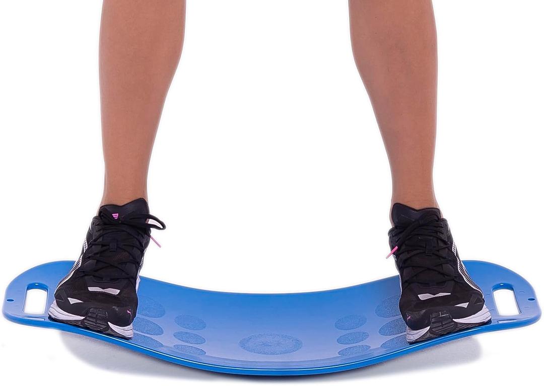 Balance Boards Yoga, Fitness Board, Workout Balance Board Sports, Twist Board for Workout, Gym Sports, Balancing Exercises, Dancers, Stability Training Twisting, Exercise Abs Arms Legs,Blue, 65.5x11 inches