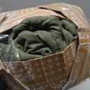 ROARINGWILD Olive Green King Size Quilt Set, Striped Pick Stitch Lightweight Bedspread, Soft Channel Farmhouse Rustic Coverlet, Spring Summer Thin Comforter, Country Bedding, 104x90 inches