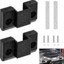 2 Pack Dust Cover Hinge Set Replacement Part for Turntables SL 1200 MKII / 1210 MKII, 1200M3D, MK2, MK3, MK4, M5G, SFUMM02N04, with Screws and Backing Plate