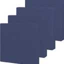 Easy-Going Waterproof Patio Cushion Covers ONLY Cover 24x24x4 inch 4 Pack Replacement Non-Slip Outdoor Seat Cushion Slipcover with Zipper. Navy