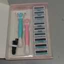 Razors for Women Sensitive Skin6 blade Lady Shaving Razor for Women, Womens razors for Shaving Including 1 Travel Razors For Women With 19 Blade Refills