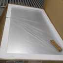 55x30 Gold Bathroom Mirror, Brushed Metal Frame Gold Vanity Mirror, Large Rectangle Mirror for Wall, Rounded Corner, Shatterproof, Anti-Rust (Horizontal/Vertical)