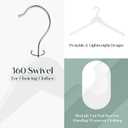 White Wooden Hangers - 20 Pack - Durable & Ideal for Everyday Use & Wedding