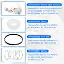 New Upgraded WH03X30517 Washer Shift Actuator & WH05X24185 Washer Clutch & WH01X27538 Washer Drive Belt & WH01X24434 Spring, Clothes Wasing Machine Parts Kit Fit for Hotpoint Washer