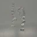 Fashion First Aid Replacement Bra Straps (1 Pair) – Matte Invisible Low-Stretch Design w/Reinforced Hooks for Convertible Bras, Sheer Dresses & Swimsuits – 2 cm Wide Comfortable Adjustable Bra Straps