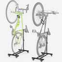 Vertical Bike Stand, Upright Bike Parking Rack Floor, Adjustable Bicycle Storage for Wheels Sizes up to 29", Freestanding Bicycle Organizer with Swivel Casters, Indoor Bike Holder for Garage 2-Pack