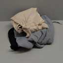 3 Pack Girls Sweatpants Joggers Baggy Ribbed Cuff Elastic Waist Drawstring for Kids Casual Teen Pants with Pockets (Large, Beige Apricot, Light Gray, Black)