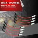 Nakkaa 8 Pack UF271 Ignition Coils Double Iridium Spark Plugs & Wires Compatible with Silverado/Sierra 1500 2500 3500 Compatible with Yukon XL 1500 2500 1999-2007 4.8L 5.3L 6.0L 19299585