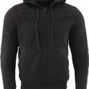 Milwaukee Leather Men's Streetguard Riding Hoodie - Aramid Reinforced with CE Shoulder and Elbow Armor - X-Large Black (Black, XL)