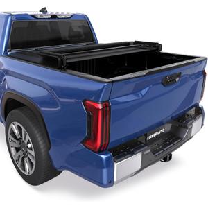 Soft Tri Tonneau Cover Compatible for 2016-2023 Toyota Tacoma 6ft Truck Bed Cover(incl Utility Track System)
