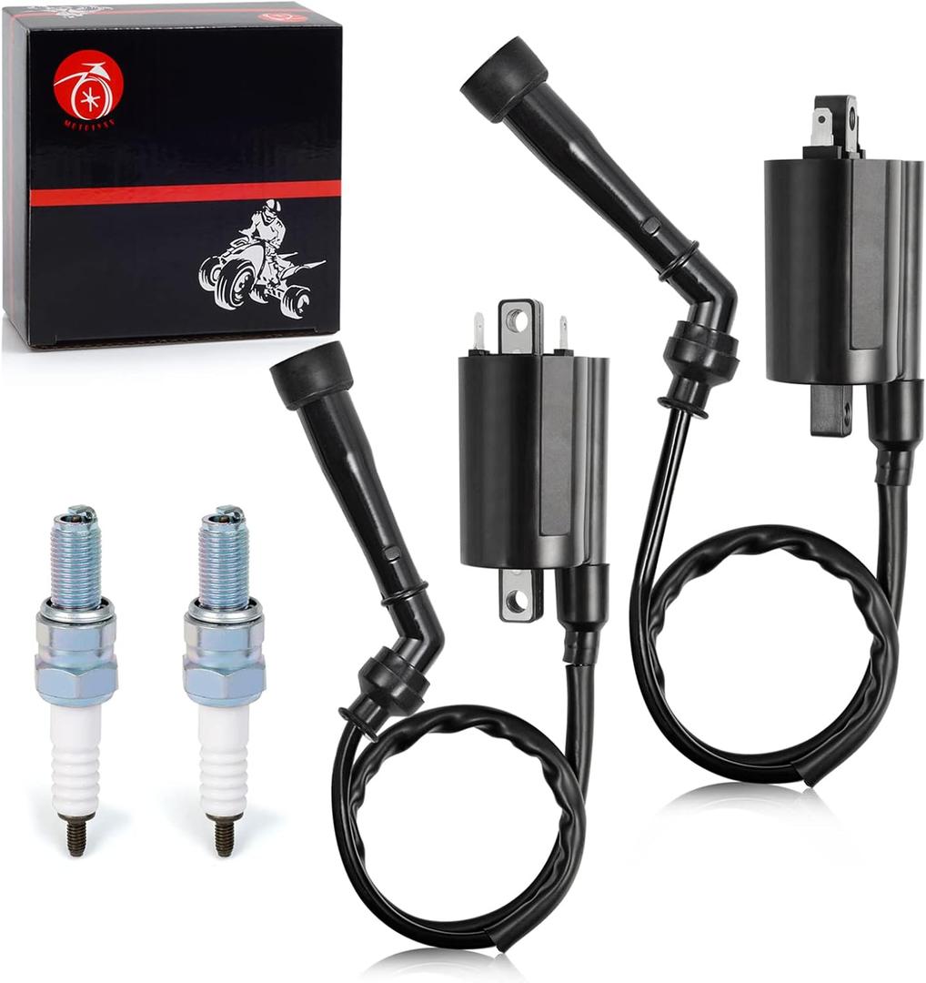 Ignition Coil Pack L & R + Spark Plug + Cap For Suzuki Intruder 800 750 VS800 VS800GL VS750 VS750GLP 1988-2004 33420-38A11 33410-38A11