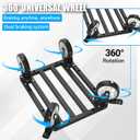 Heavy Duty Furniture Dolly - Capacity 2000 pounds, 18 inch x 14 inch Platform, Equipped with 5-inch Swivel casters and tie Devices, Suitable for Moving, Garage, Warehouse Handling