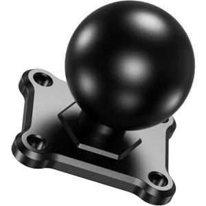 BRCOVAN 1.5'' Ball Mount Base with Aluminum Alloy 4-Hole AMPS Square Plate, Compatible with RAM Mounts C Size 1.5 Inch Ball Double Socket Arm