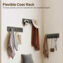 Hall Tree with Bench and Shoe Storage, Entryway Bench with Coat Rack, 4-in-1 Coat Rack Shoe Bench, Multifunctional, for Front Door, Hallway, Foyer, Charcoal Grey and Black MT05BC