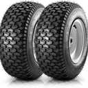 MaxAuto 16x6.50-8 Lawn Mower Tires with Rim, 16x6.5-8 Tractor Turf Tire Replacement for Craftsman/John Deere Riding Mowers Garden Tractor Tires, 3" Centered Hub, 3/4" Bearing, Tubeless