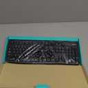 Logitech K120 Wired Keyboard for Windows, Plug and Play, Full-Size, Spill-Resistant, Curved Space Bar, Compatible with PC, Laptop - Black