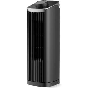 Fan for Bedroom, 13" Tower Fan, 3 Speeds Max 23ft/s, 70 Oscillating Desk Fan, Bladeless Standing Fan, Portable Fans, 2025 New Cooling Fans for Office, Home (Black)