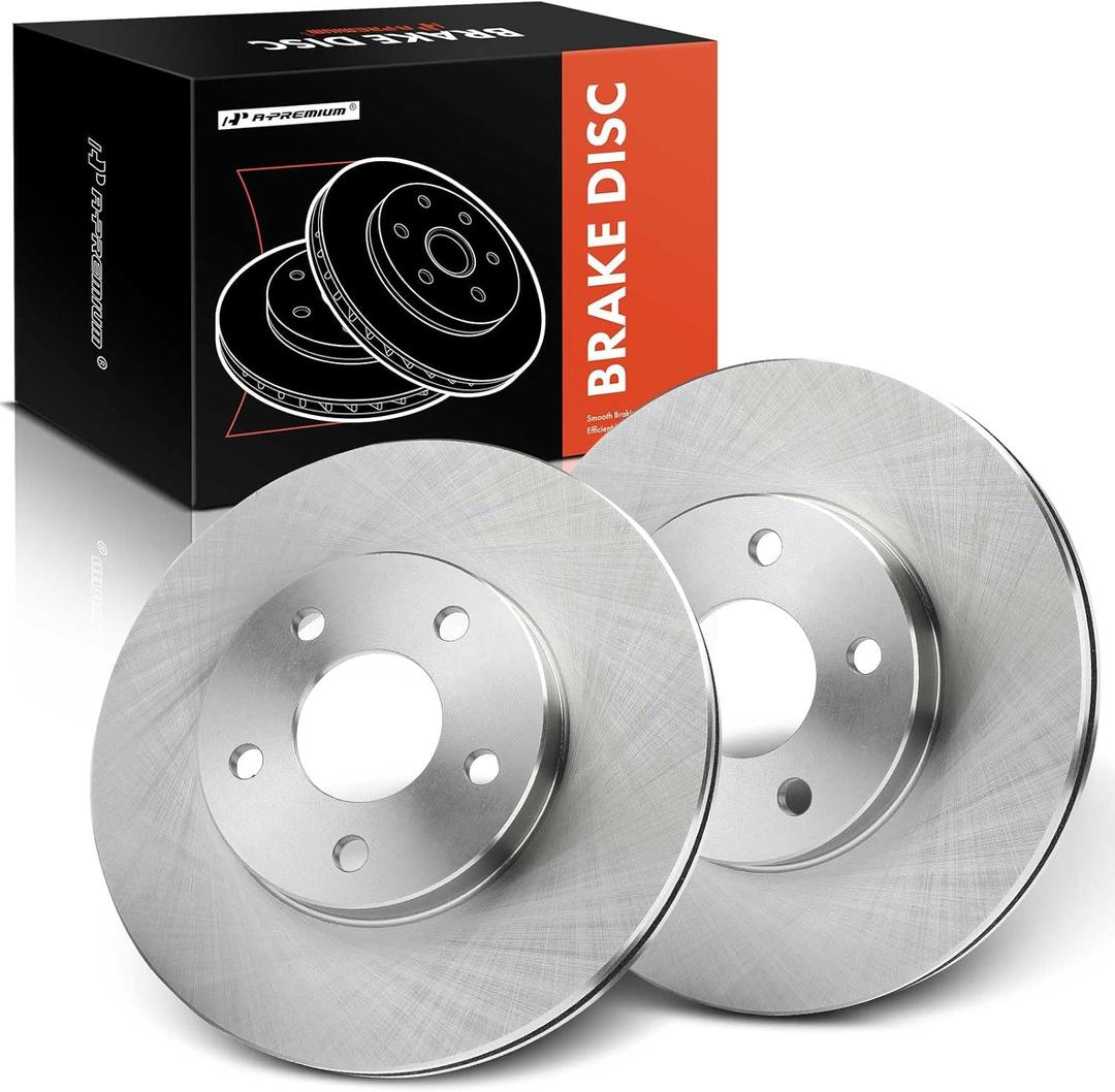 A-Premium 11.02 inch (280.00mm) Front Vented Disc Brake Rotors Compatible with Chevrolet, Pontiac Models - Cobalt 2007-2010, Cobalt 2007-2010, 2-PC Set