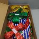 Lulu Home Christmas Lighted Boxes, 60 LED Light Up Collapsible Deocr Indoor Outdoor, Plug in Light Up Christmas Boxes Present Decorations Indoor Outdoor Yard