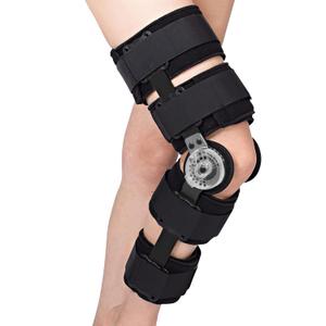 Dr. Franklyn's Hinged ROM Knee Brace with Side Stabilizers & Locking Dials Post Op Knee Immobilizer for Arthritis ACL MCL PCL Meniscus Tear Injurie/Knee Pain Medical Orthopedic Support after Surgery-Men/Women