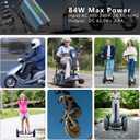 42V 2A Electric Scooter Charger 5 in 1 Plugs Universal,for 36V Electric Scooter Ebike Lithium Battery, Smart Display, Fast Charging, Overcharge Protection, Compatible with Multiple Models