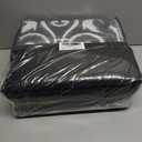 OLANLY Outdoor Rug Waterproof 6x9 ft Clearance, Reversible Outdoor Plastic Straw Rug with Floral Pattern, RV Mat for Patio, Camping, Balcony, Deck, Backyard, Black & White