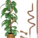 2 Pack 35 Inch Moss Pole, Bendable Moss Pole for Plants Monstera, Tall Moss Poles for Climbing Plants Indoor, Large Moss Pole Support, Garden Trellis Stick Stakes for Plants (2  35 Inch)