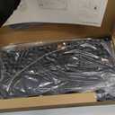 MEETION Ergonomic Keyboard and Mouse, Wireless Keyboard with Vertical Mouse, Split Curved Keyboard with Wrist Rest, Natural Typing USB Receiver Rechargeable Full Size, Windows/Mac/PC/Laptop, Large (Black)