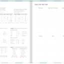 Letts of London® Gingham Academic Weekly/Monthly Planner, August 2025 to July 2026, Week-to-View, Sewn Binding, Multilingual, A5 Size, 8.25" x 5.875", Aqua (C031931-26)