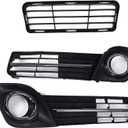 labwork Front Bumper Lower Grille Fog Lamp Cover Bezel kit Replacement for Toyota Camry SE 2012-2014