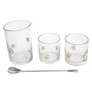 Mixing Glass Cocktail 4Pcs Set, Daisy