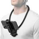 POV Neck Phone Holder for Recording, Neck Tripod for Phones Hands Free Cellphone Chest Mount Stand Compatible with iPhone Samsung Galaxy Motorola Pixel All Phones