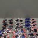 Bulk 4th of July American Flag Sunglasses 18 Pcs for Women Men,Patriotic Red White Blue Stars Stripes Glasses,Party Favors Supplies,Photo Booth Props decor Gifts for Independence day 250th Anniversary