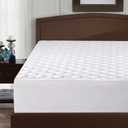 Queen Mattress Pad Thick Quilted Mattress Topper, Air Mattress Cover, Super Soft Breathable and Noiseless Down Alternative Fiber Extra Thick Mattress Pad with Deep Pocket Fits up to 23 Inch Mattress