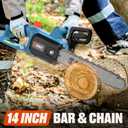 SENIX Electric Chainsaw, 14" Corded Chainsaw,10 Amp Chain Saw for Wood Cutting, Tree Trimming, Garden Tool for Pruning, Branch Cutting, Yard, Fathers Day Gift for Men,Gardener, CSE10-L