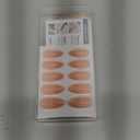 BTArtbox Press On Nails Medium - Golden Age, Lamp-Curable Almond Spakly French Tip Press On Nails with Glue and Adhesive Tabs for Women, Soft Gel Glue On Nails in 15 Sizes - 30 Stick On Nails Kit