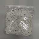 250 Pcs Wire Frame Christmas Light Clip White Plastic Replacement Clips for 1/4" and 1/8" Wire Frames to Hold Mini String Lights for Xmas Reindeer Holiday Yard Decoration